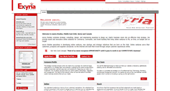 Desktop Screenshot of exyria.com