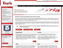 Tablet Screenshot of exyria.com